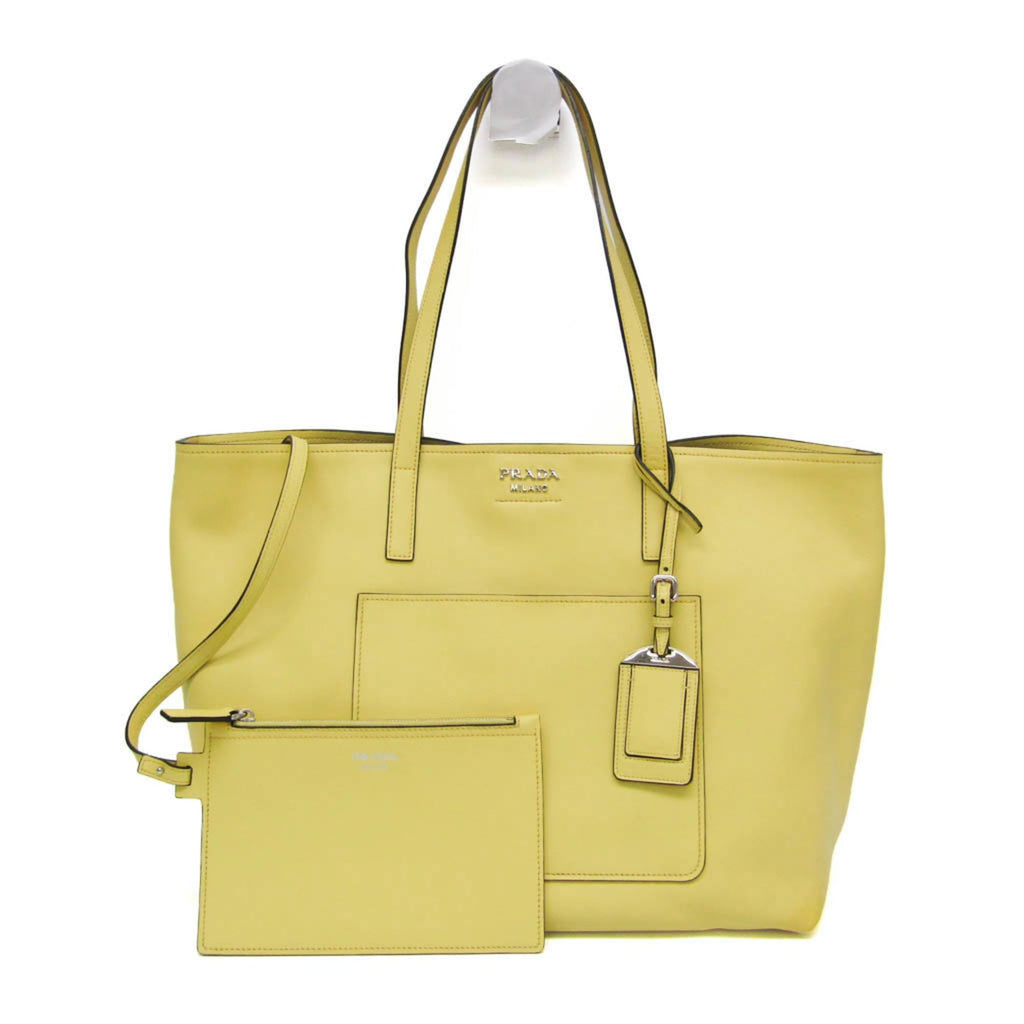 Prada City Calf · Leather Tote