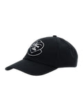 Moncler Women Black Baseball Cap With Logo Embroidery On The Front In Cotton Woman