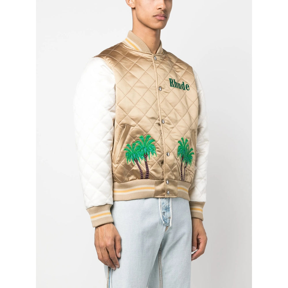 R H U D E Brown Jackets - Bomber Jackets Men