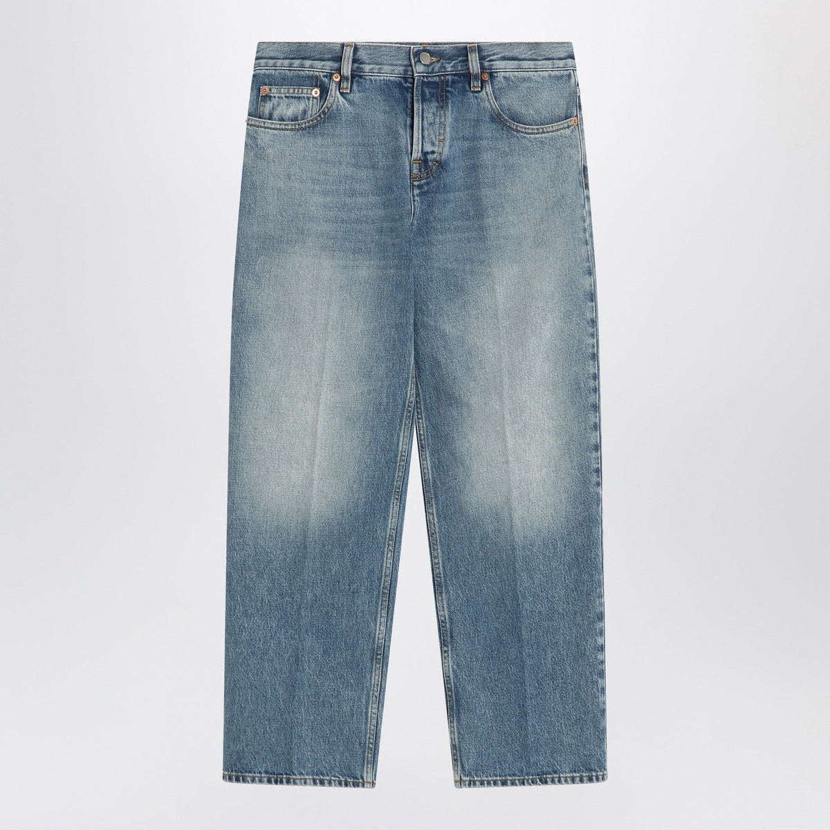 Gucci Straight Light Blue Jeans With Faded Effect Women