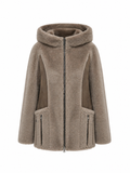 Drew Reversible Faux Fur Suede Hooded Jacket