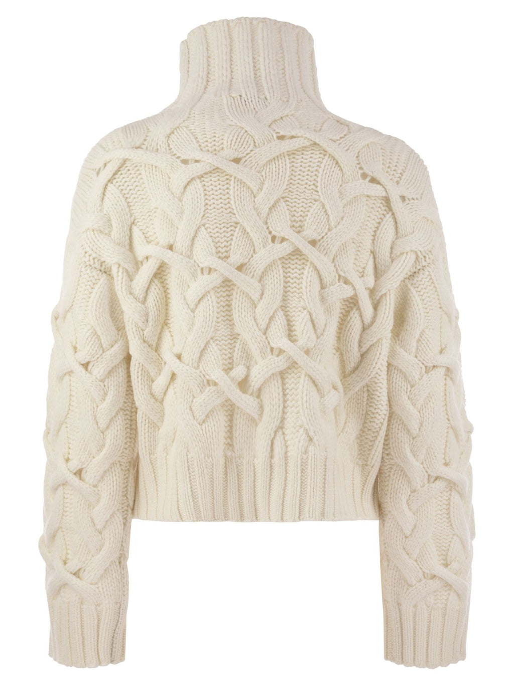 Brunello Cucinelli Women Braided High-Necked Cashmere Sweater