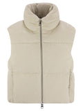 Herno Women Velvet Sleeveless Down Jacket