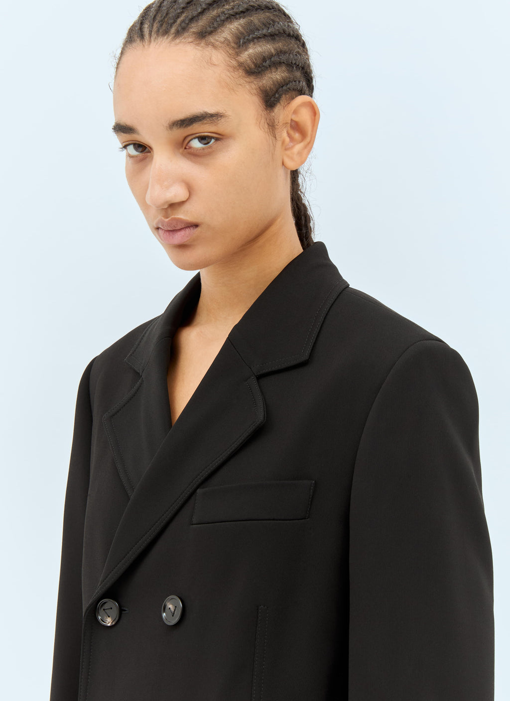 Bottega Veneta Women Matt Fluid Viscose Jersey Coat