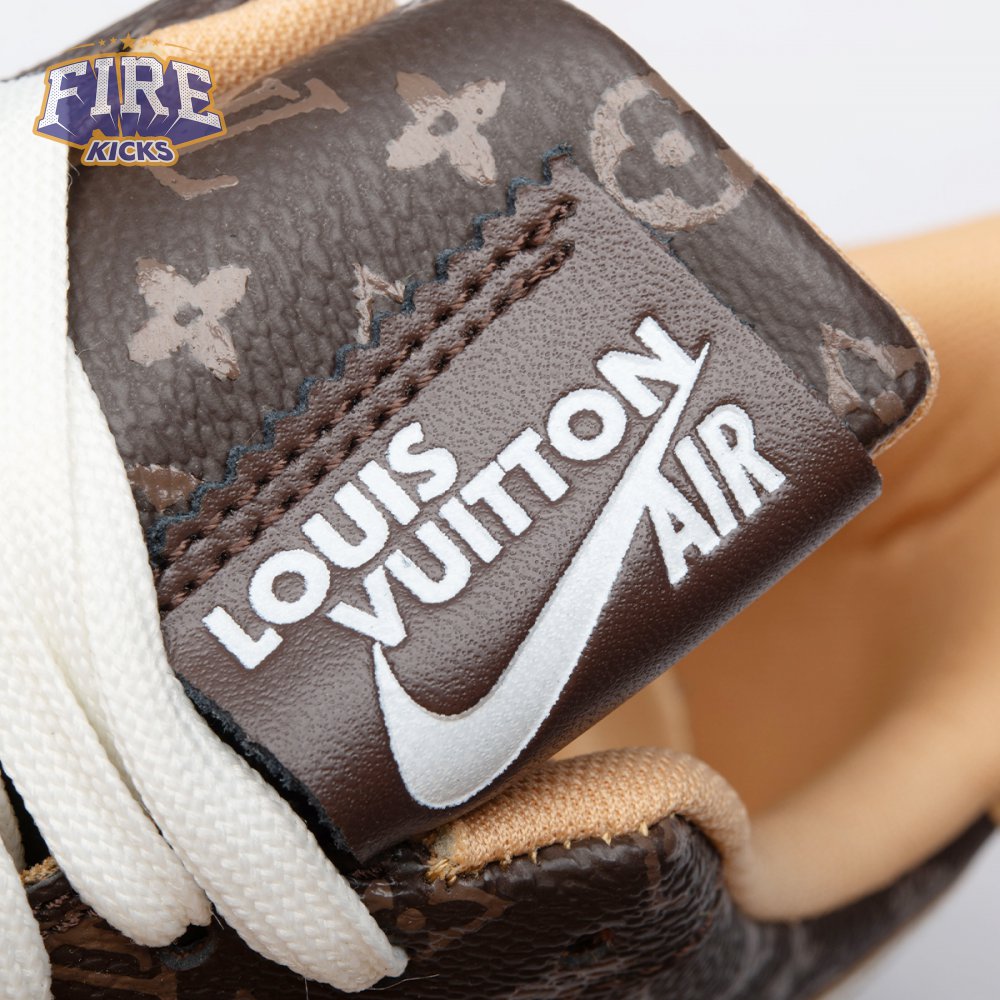 Nike Air Force 1 Low Monogram Brown Damier Azur Unisex