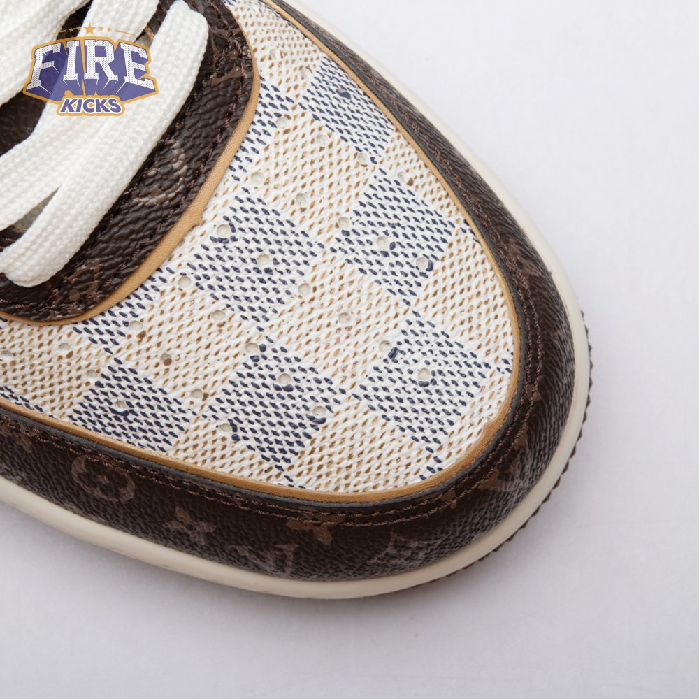 Nike Air Force 1 Low Monogram Brown Damier Azur Unisex