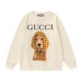 GUCCI Beige Cotton Jersey Sweatshirt New & Authentic