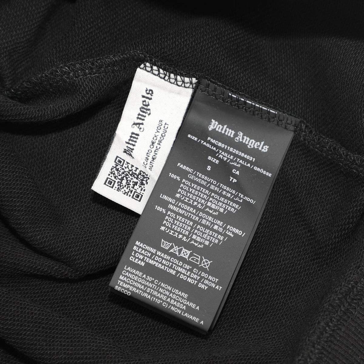 Palm Angels Logo-Print Sweatshirt Black/White
