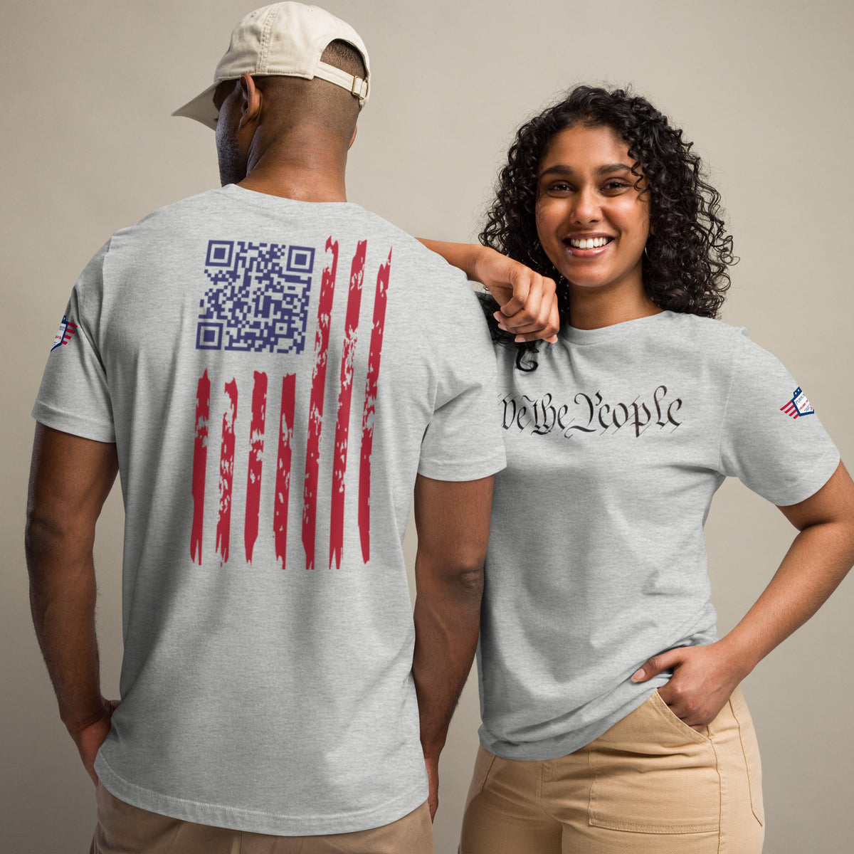 We the People easter-egg QR Code - Trump Dance - Unisex t-shirt