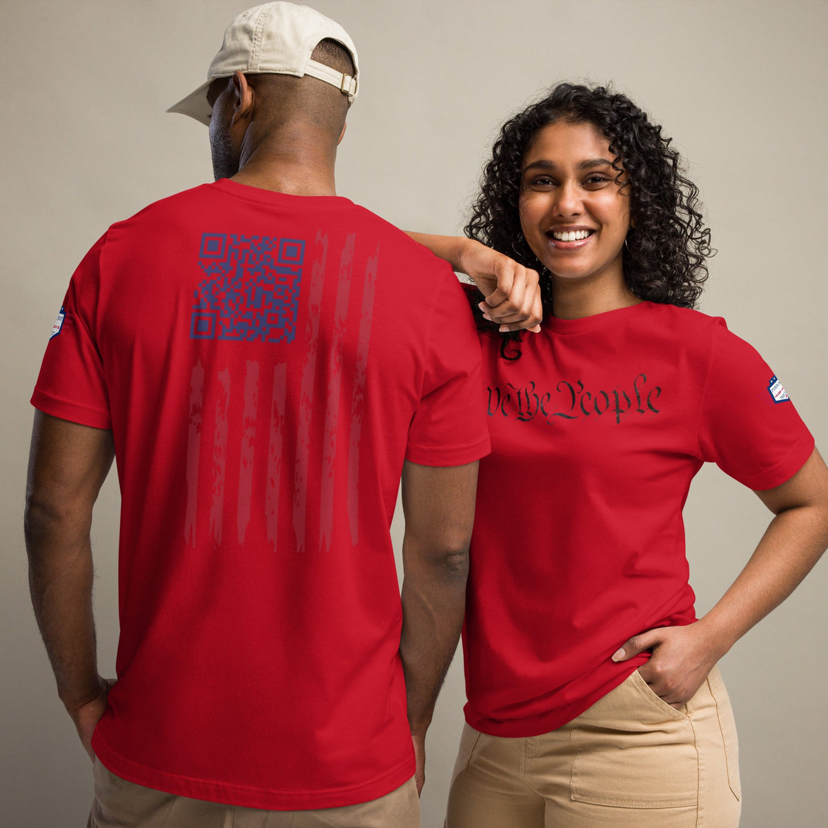 We the People easter-egg QR Code - Trump Dance - Unisex t-shirt